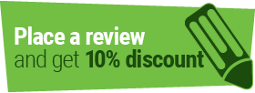Receive 10% Discount on your order for placing a review 